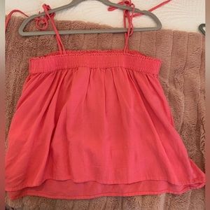 Levi’s Pink Tie-Shoulder Top